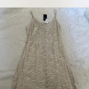 Abercrombie Beige Zebra Print Dress